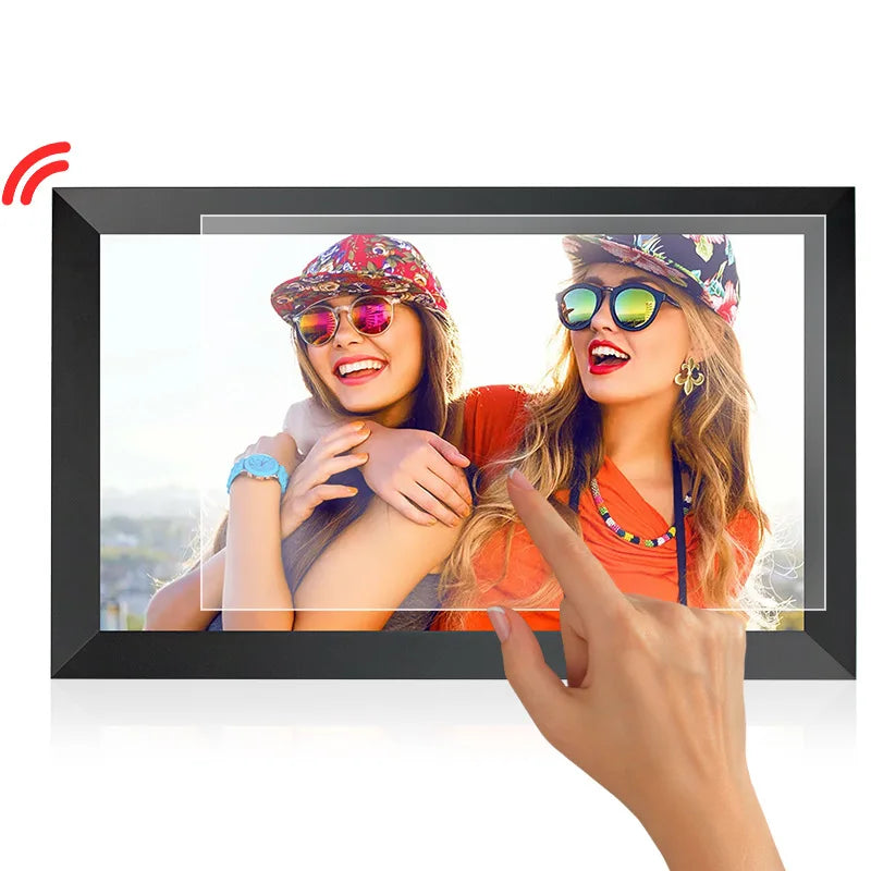 15.6 inch built in 32GB/ 64GB WiFi Large touch ips digital photo frame 1920*1080 WiFi Smart Frame Share Photos Videos via frameo