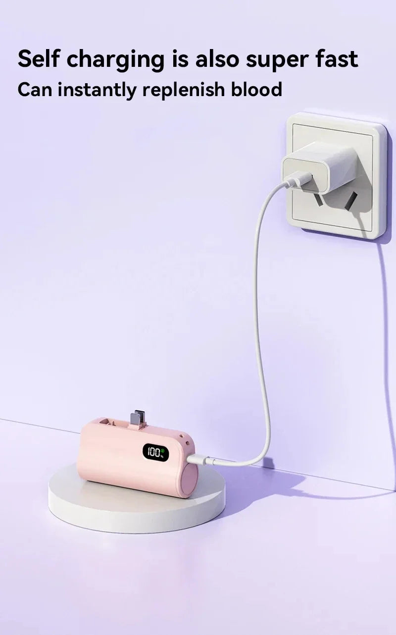 Xiaomi Mini Power Bank 50000mAh 2-in-1 Large Capacity LED Digital Display Portable Fast Charging External Battery For IPhone New