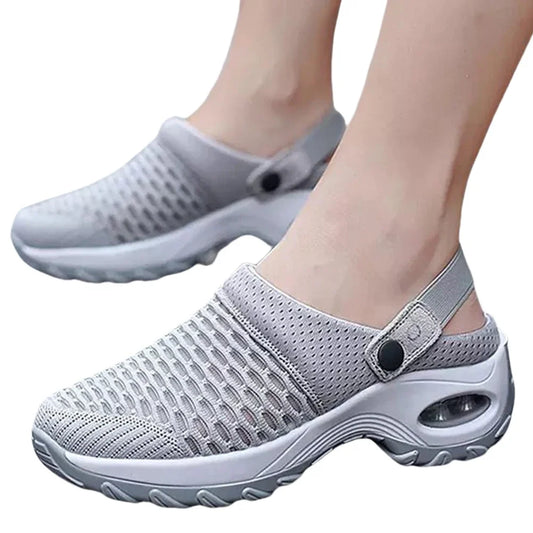 Mesh Orthopedic Clogs Arch Support Walking Shoes Breathable Outdoor Slippers for Women
