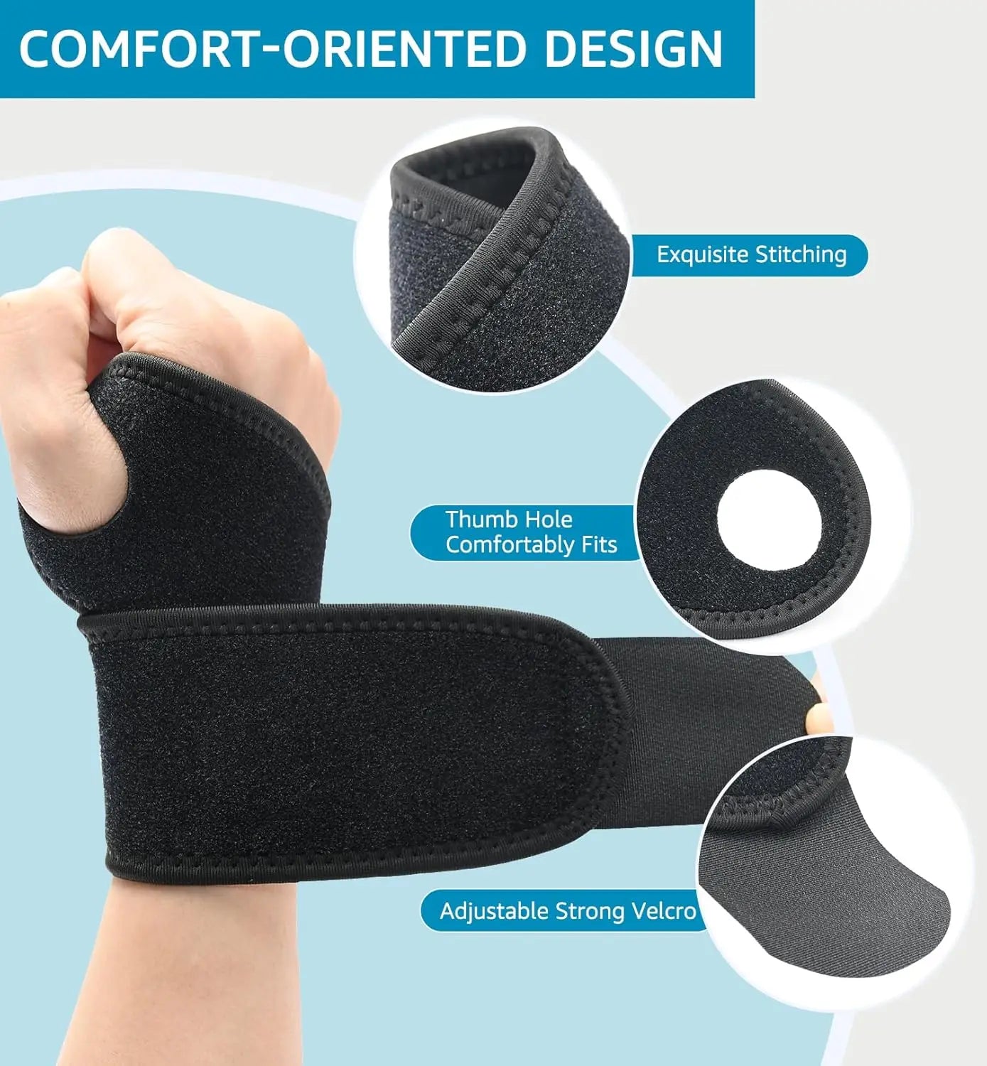 1PC Wrist Wraps for Carpal Tunnel Relief Adjustable Wrist Support Thumb Brace for Sports Protecting Joint Pain Relief