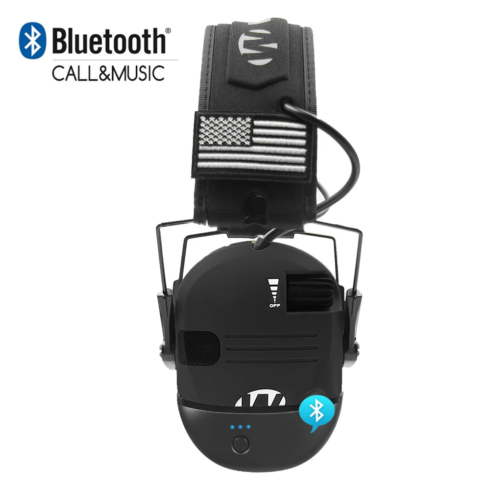 Bluetooth Tactical Electronic Shooting Earmuff Anti-noise Headphone Sound Amplification Wireless Hearing Protection Headset