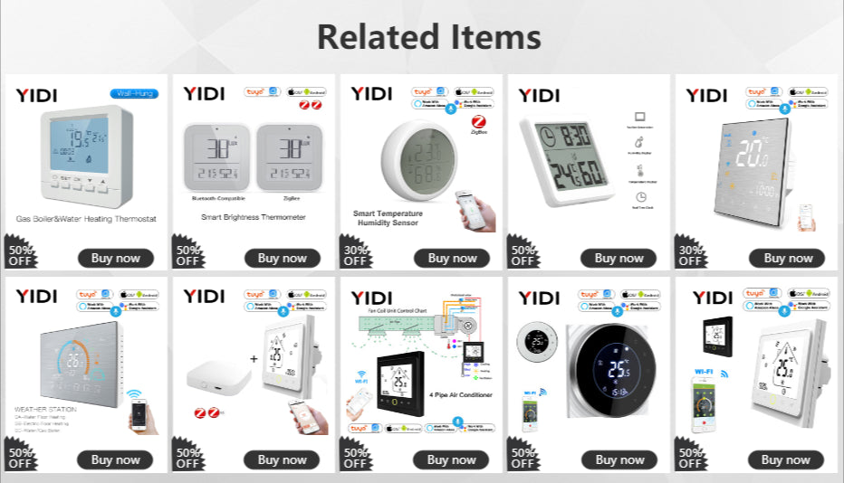 Smart Touch WIFI Thermostat LCD Screen Water Heating Electirc Floor Heating Water Gas Boiler Temperature Controller Google Home