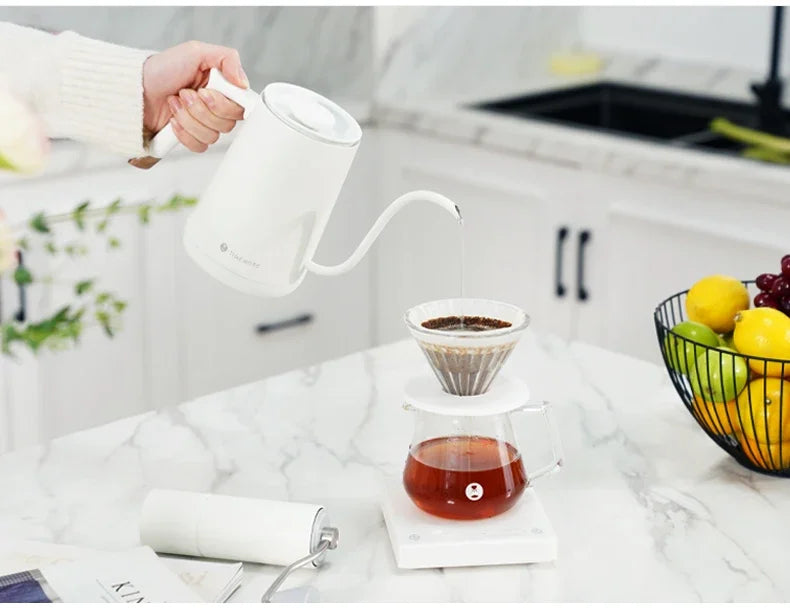 Timemore Fish Smart Electric Pour Over Kettle 600ml 220v Fine Mouth Temperature Control Customize Hand Brew Coffee Pot