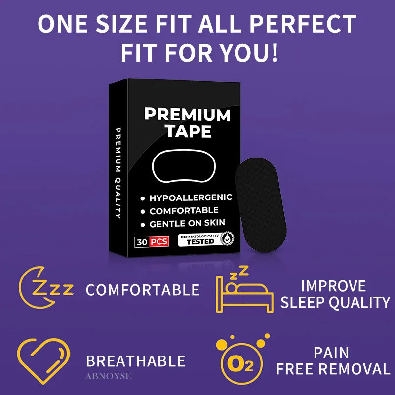 30/60Pcs Mouth Tape Sleeping Keep Mouth Close Prevent Snoring Gentle Sleep Strip for Home Travel Mouth Tape Mouth Tape