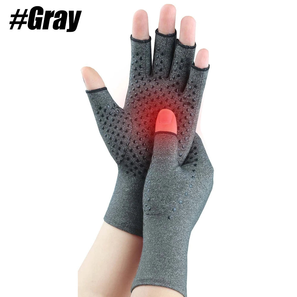 1 Pair Anti Arthritis Health Compression Therapy Gloves Rheumatoid Hand Pain Wrist Rest Sport Safety Glove Comfortable