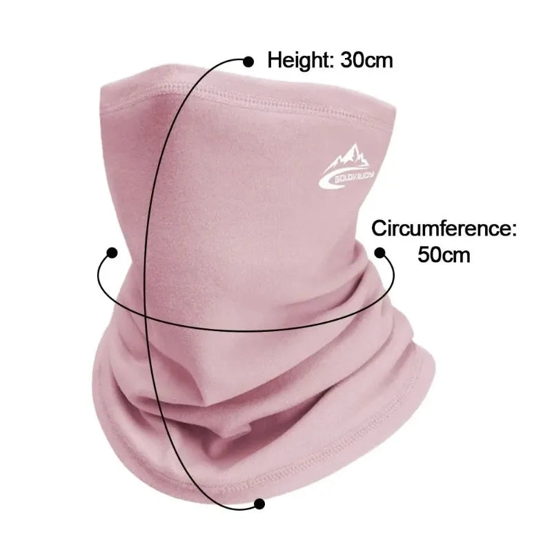 Winter Outdoor Cycling for Both Men and Women, with Plush Warm and Windproof Headscarves and Neck Covers for Face Protection