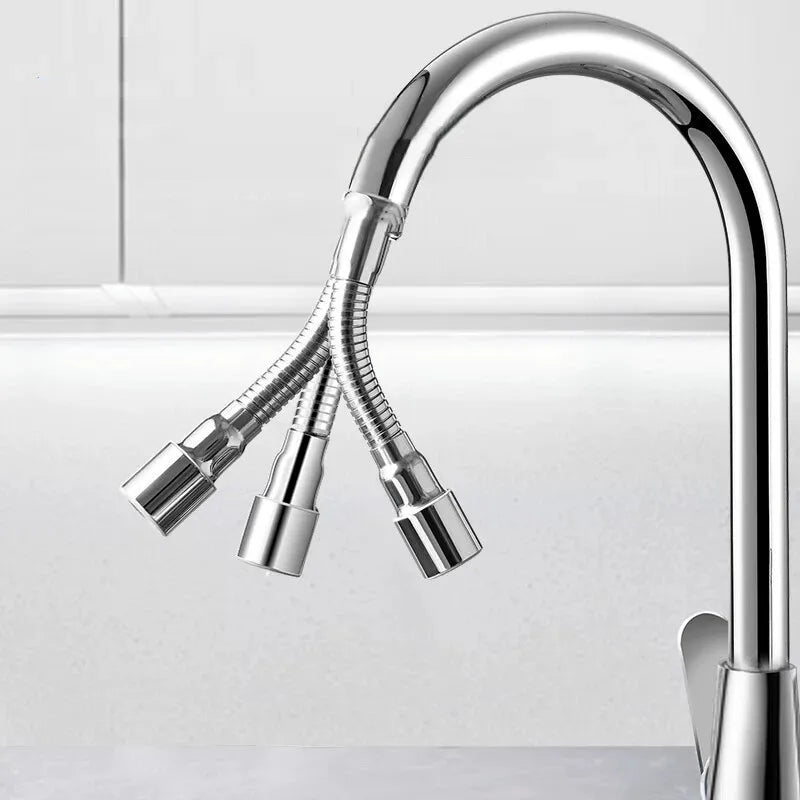 Stainless Steel Universal 1080° Rotation Faucet Sprayer Head For Kitchen Washbasin Extension Faucet Bubbler Tap Splash Nozzle