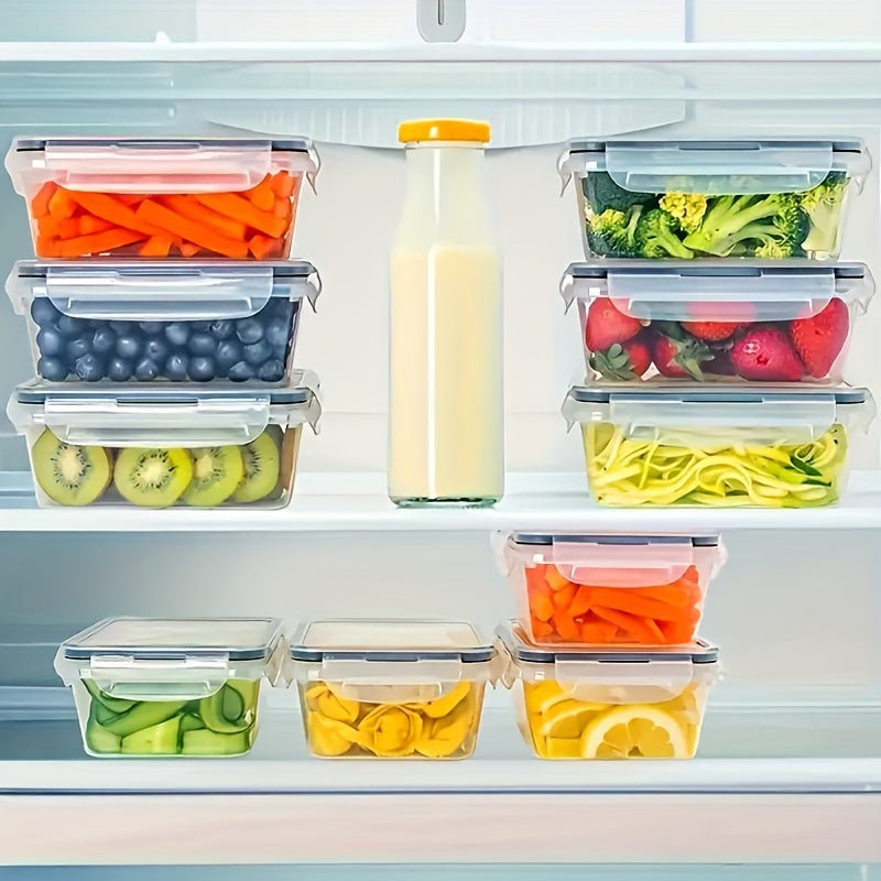 48pcs Food Storage Containers Set Kitchen Organizers Leakproof Meal Prep Containers Local Warehouse - Airtight, BPA-Free, Easy-Snap Lids, Stackable Includes 24 Lunch Containers, 24 Lids, Free Labels, And Marker For Pantry And