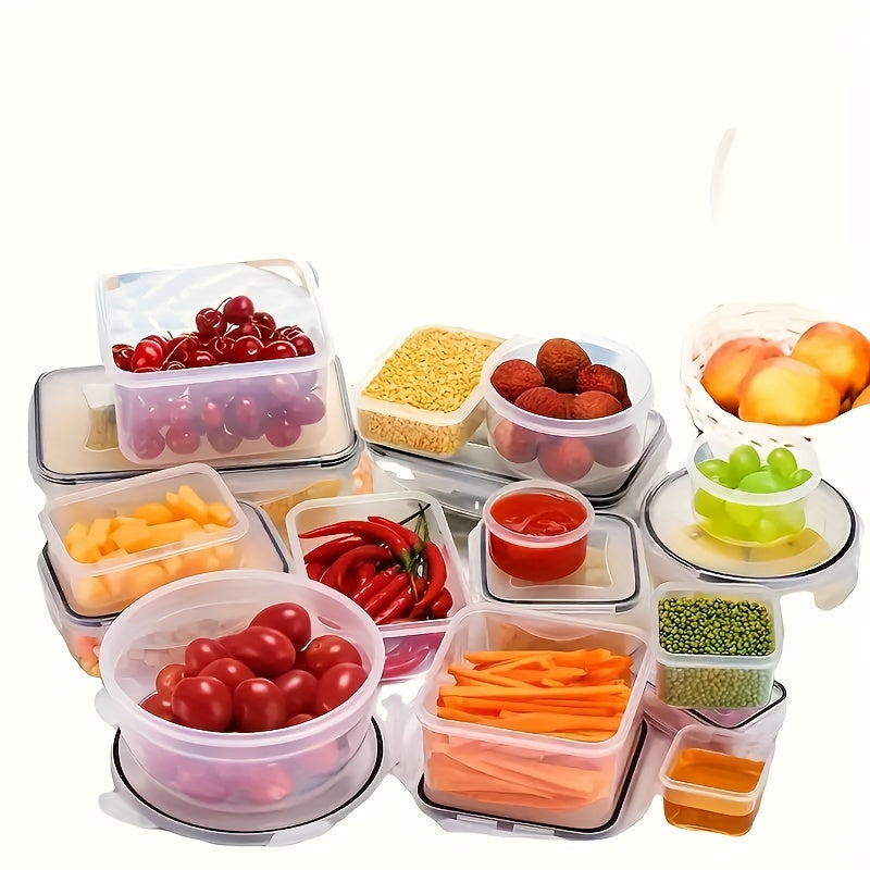 48pcs Food Storage Containers Set Kitchen Organizers Leakproof Meal Prep Containers Local Warehouse - Airtight, BPA-Free, Easy-Snap Lids, Stackable Includes 24 Lunch Containers, 24 Lids, Free Labels, And Marker For Pantry And