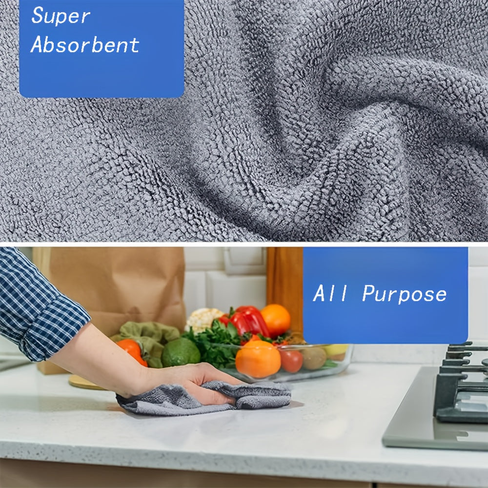 50pcs Ultra Absorbent Microfiber Towels for Car Washing, Dish Drying & Glass Cleaning - Compact, Ultra-Soft, Non-Scratch, Hand Wash Only, Square, Kitchen Towels