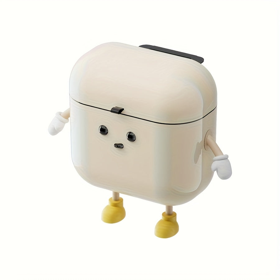Cute 12L 3.17GAL cartoon hanging trash can with lid, large capacity, no-drilling wall-mounted trash can, suitable for RVs, kitchens, bathrooms, bedrooms, offices, living rooms, home decoration.