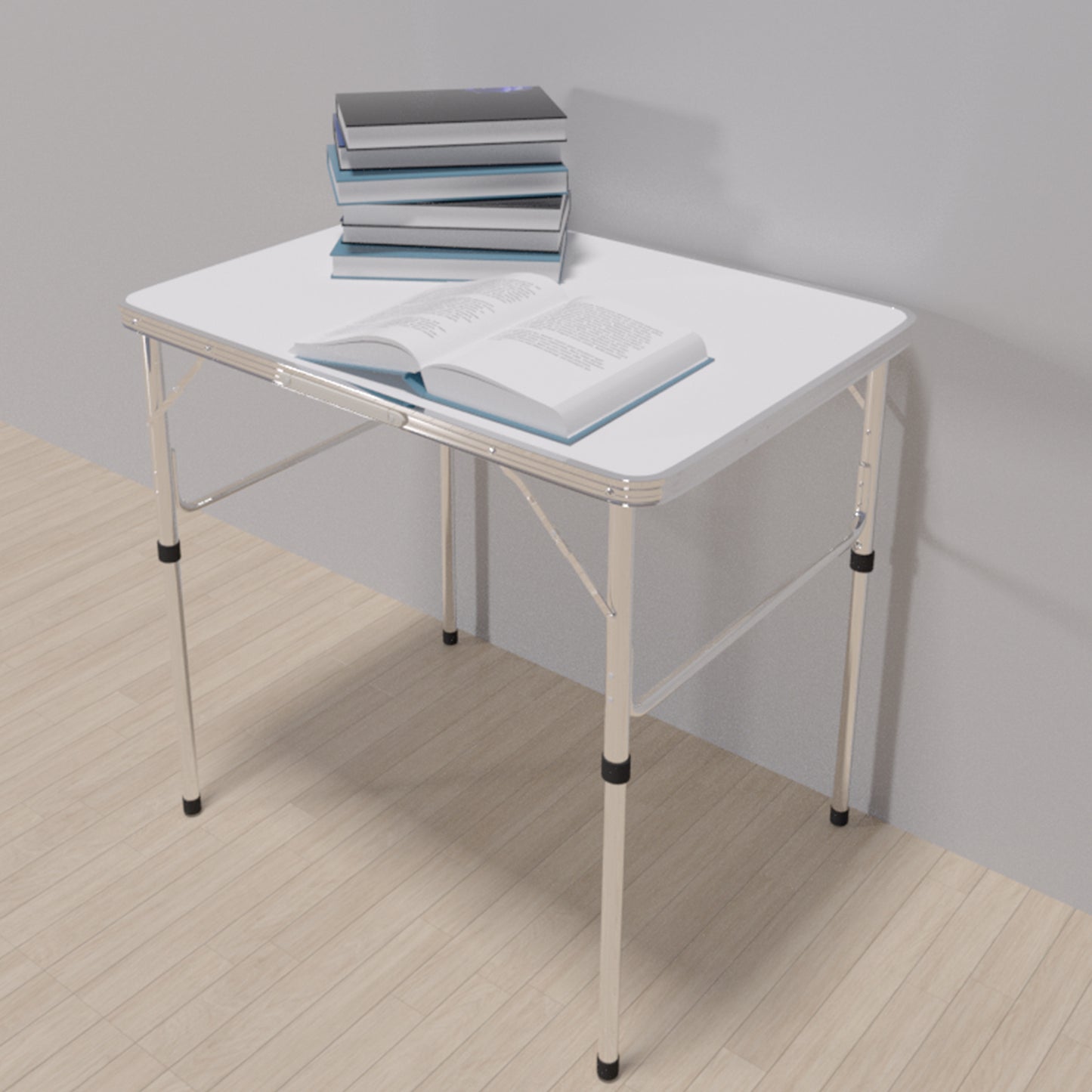 Folding Table Heavy Duty Table Camping Party Picnic Dining Garden,Portable Folding Camping Table, 2.5ft Adjustable Height Table