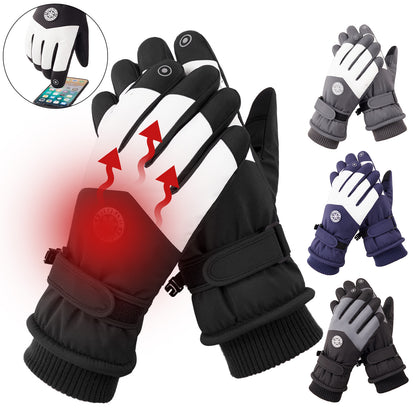 Waterproof Ski Gloves Thermal Touchscreen Snowboard Gloves Warm Winter Snow Gloves Windproof Bike Cycling Gloves Fits Men Wome