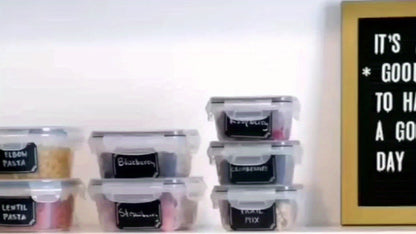 48pcs Food Storage Containers Set Kitchen Organizers Leakproof Meal Prep Containers Local Warehouse - Airtight, BPA-Free, Easy-Snap Lids, Stackable Includes 24 Lunch Containers, 24 Lids, Free Labels, And Marker For Pantry And