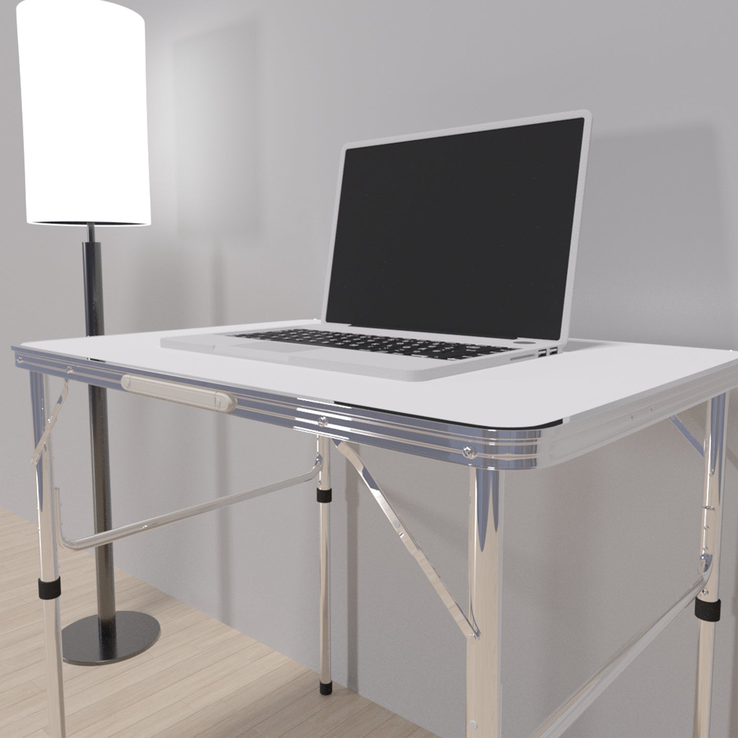 Folding Table Heavy Duty Table Camping Party Picnic Dining Garden,Portable Folding Camping Table, 2.5ft Adjustable Height Table