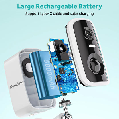 【4Pcs】4Mp Solar Security Cam: Color Night Vision, Pir Detection, 2-Way Talk, Spotlight, Wifi, Ip66, Battery+ Solar Powered