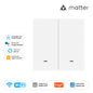 MOES WiFi Matter Smart Switch Light Button Tuya Remote Control EU Verison Work With Alexa Google Home Apple Homekit Smartthings