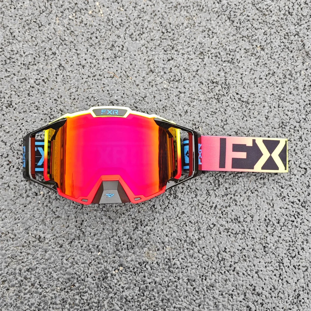FXR Combat MX Goggle Motocross Racing Helmet Goggles MTB ATV MX Mask Windproof Protection Cycling Racing Goggles Skiing Glasses