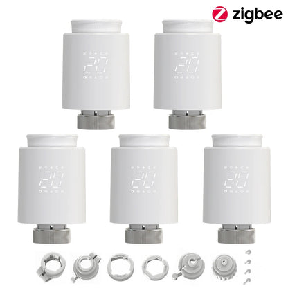 EZAIOT Tuya ZigBee Smart TRV Thermostatic Valve Thermostat Radiator Actuator Temperature Controller Voice Alexa Google Home Alic