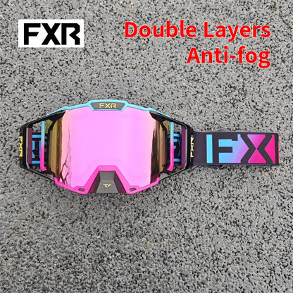FXR Combat MX Goggle Motocross Racing Helmet Goggles MTB ATV MX Mask Windproof Protection Cycling Racing Goggles Skiing Glasses
