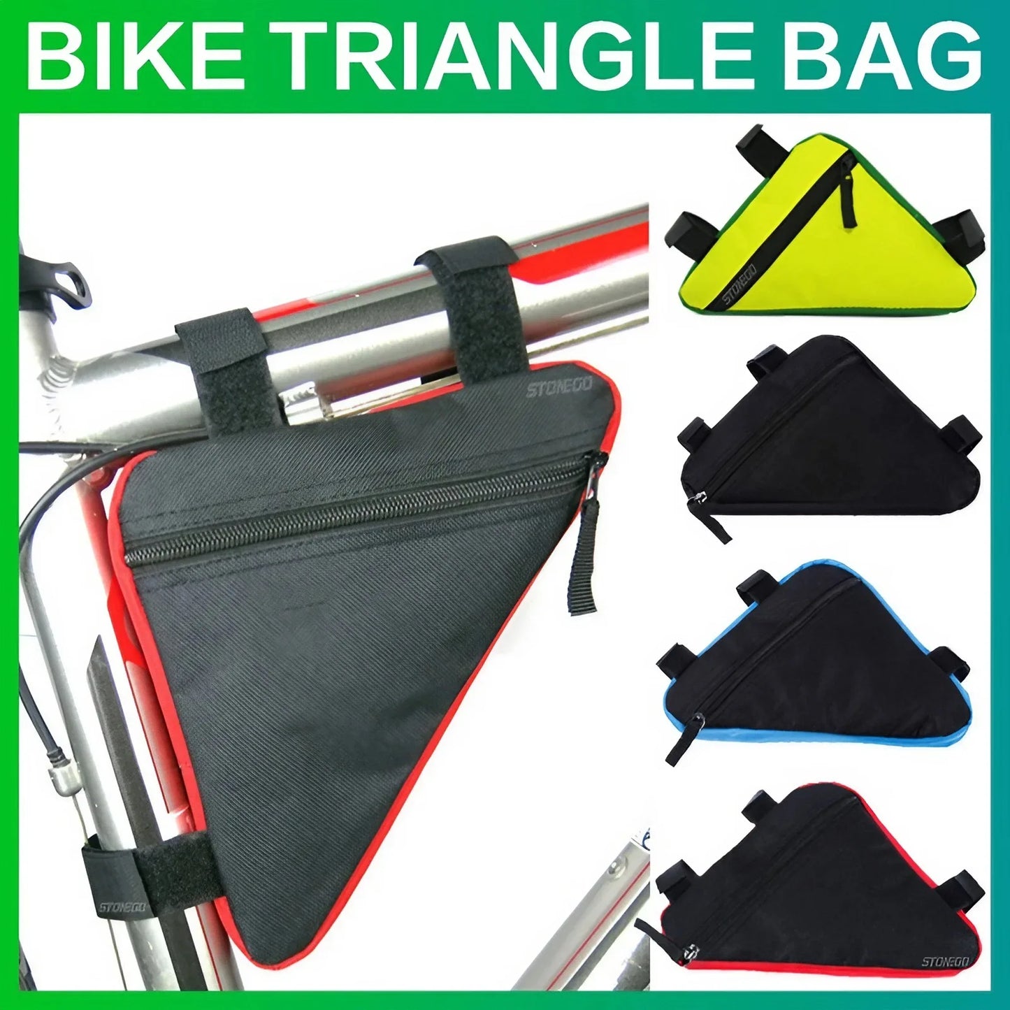 Waterproof Triangle Cycling Bicycle Bags Front Tube Frame Bag Mountain Bike Triangle Pouch Frame Holder Saddle Bag