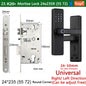 RAYKUBE K20 9-language Biometric Fingerprint Door Lock Electronic Door Lock with  Tuya APP/IC Card/Password/ Key Unlock