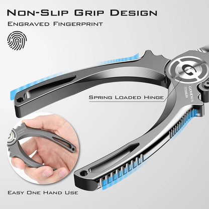 Gomexus-Titanium Alloy Fishing Scissors, Line Cutter, Lure Bait, Remove Hook, Tackle Tool Kits, Accessories, Never Rust, New