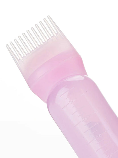 120ml Hair Dye Refillable Bottle Applicator Comb Multicolor Plastic Dispensing Salon Oil Hair Coloring Hairdressing Styling Tool