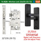 RAYKUBE K20 9-language Biometric Fingerprint Door Lock Electronic Door Lock with  Tuya APP/IC Card/Password/ Key Unlock