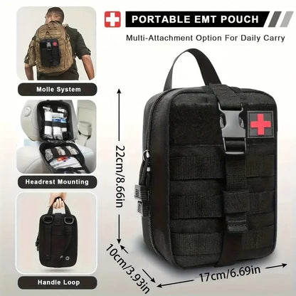 363 Piece First Aid Kit for Home, Travel, Camping, Hiking, Sports, Office & Outdoor Emergencies Survival Equipment Emergency kit
