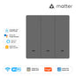 MOES WiFi Matter Smart Switch Light Button Tuya Remote Control EU Verison Work With Alexa Google Home Apple Homekit Smartthings
