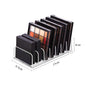 Makeup Organizer Desktop Multi-cell Display Box Makeup Blush Cosmetics Shelf 7-compartment Plastic Eye Shadow Tray Storage Box