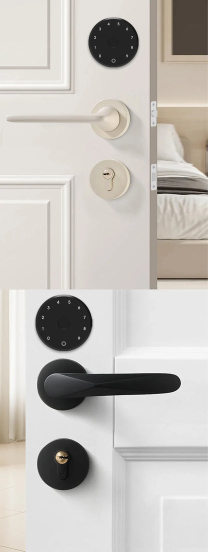 RAYKUBE A1 Pro Tuya BEL Smart Door Lock Set with Fobs/ Keypad/ Smart Key Tuya Remote Unlock Work with Alexa Google Assistant