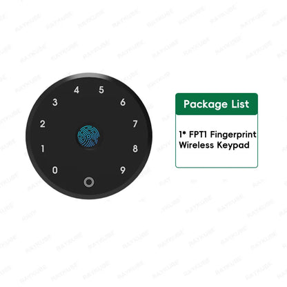 RAYKUBE A1 Pro Tuya BEL Smart Door Lock Set with Fobs/ Keypad/ Smart Key Tuya Remote Unlock Work with Alexa Google Assistant