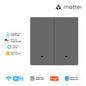 MOES WiFi Matter Smart Switch Light Button Tuya Remote Control EU Verison Work With Alexa Google Home Apple Homekit Smartthings
