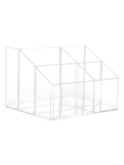 Makeup Organizer Desktop Multi-cell Display Box Makeup Blush Cosmetics Shelf 7-compartment Plastic Eye Shadow Tray Storage Box