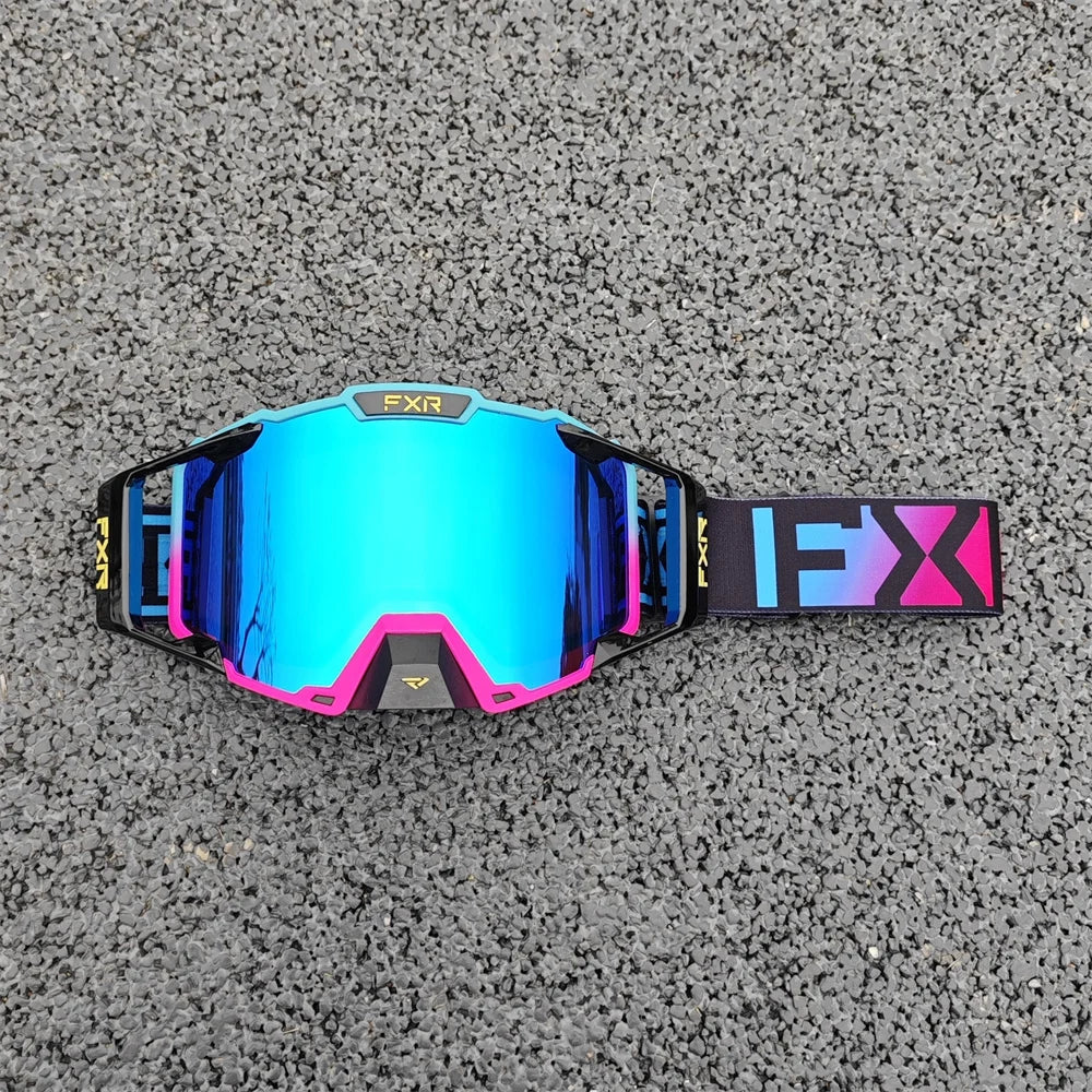 FXR Combat MX Goggle Motocross Racing Helmet Goggles MTB ATV MX Mask Windproof Protection Cycling Racing Goggles Skiing Glasses