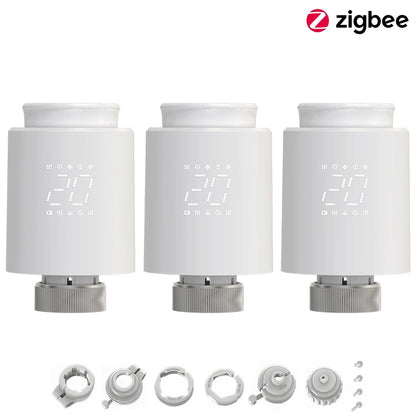 EZAIOT Tuya ZigBee Smart TRV Thermostatic Valve Thermostat Radiator Actuator Temperature Controller Voice Alexa Google Home Alic