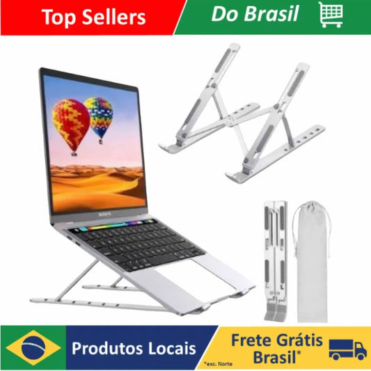 Aluminum Metal Folding Laptop Table Adjustable Laptop Table Tablet Holder Up to 17 Inch Resistant