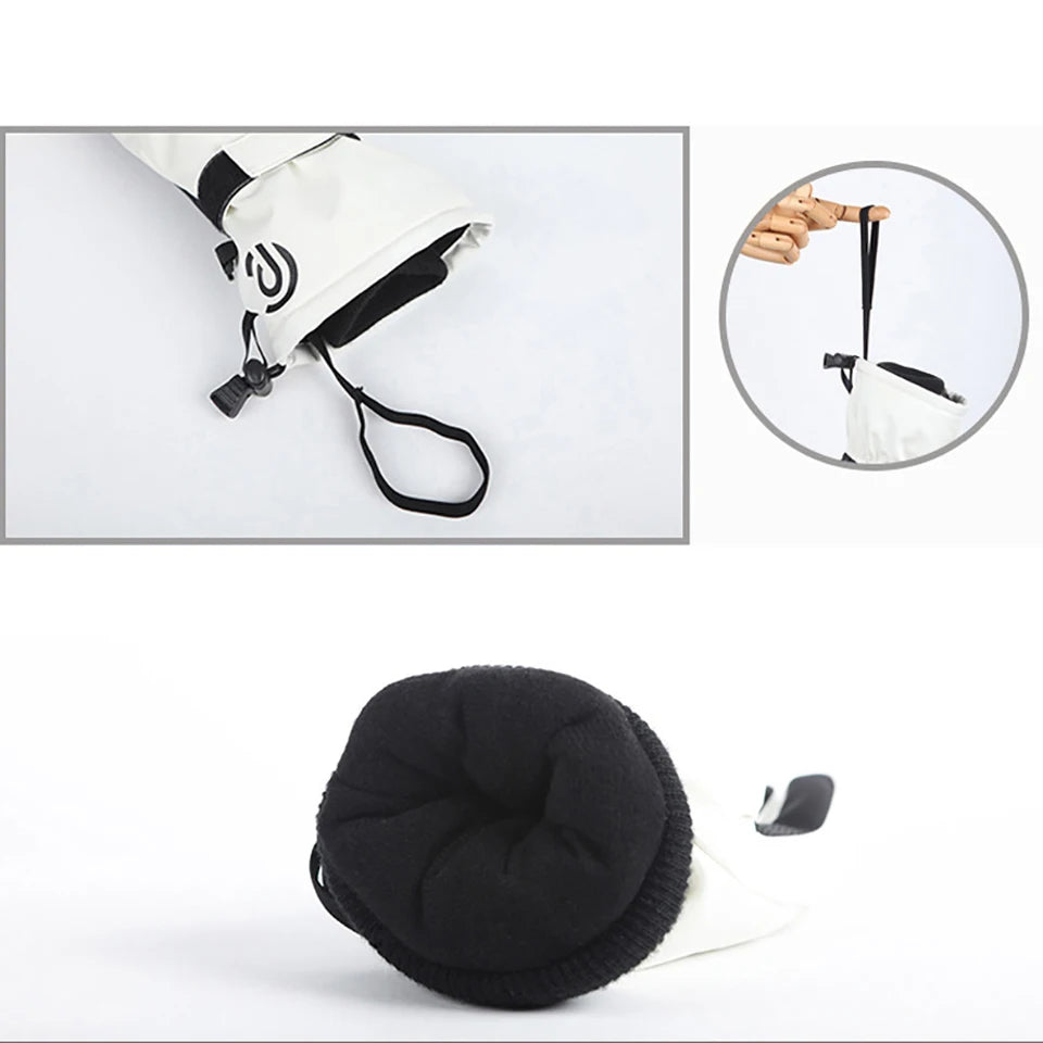 Winter Ski Gloves Waterproof and Breathable Snow Hand Warming Gloves Cold Weathe Wrist Guard Riding Touch-Screen Work Gloves