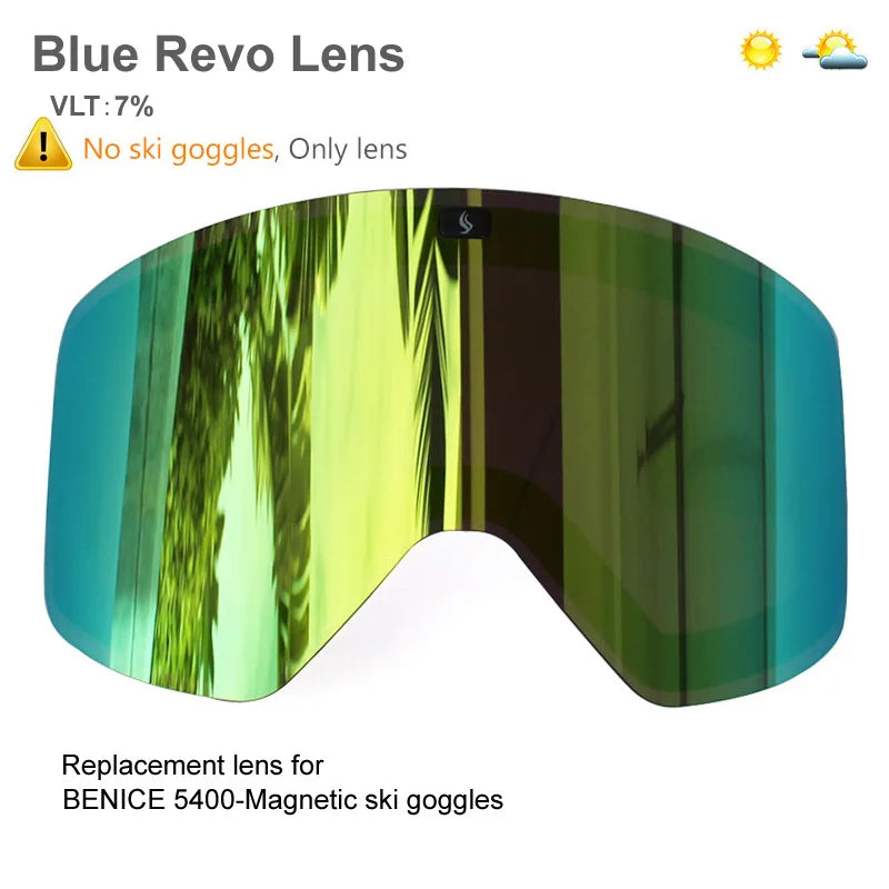 Ski Goggles with Magnetic Double Layer Yellow Lens Skiing Anti-fog UV400 Snowboard Goggles Men Women Ski Glasses Eyewear Set