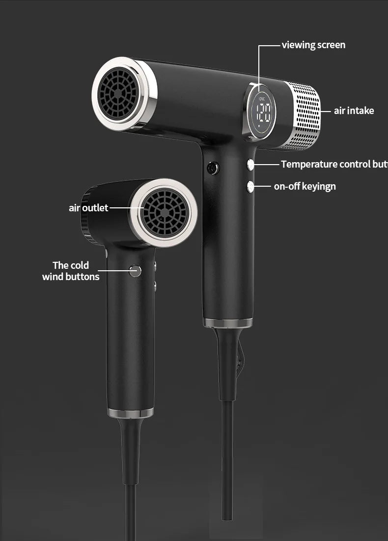 Top Selling 1800W High Power Brushless Professional Salon Hair Blower Dryer BLDC Motor High Speed Negative Ionic Hair Dryer