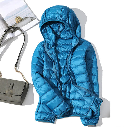 2025 New 90% White Duck Down Jacket Women Autumn Winter Warm Coat Lady Ultralight Duck Down Jacket Female Windproof Parka Tops