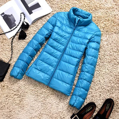2025 New 90% White Duck Down Jacket Women Autumn Winter Warm Coat Lady Ultralight Duck Down Jacket Female Windproof Parka Tops