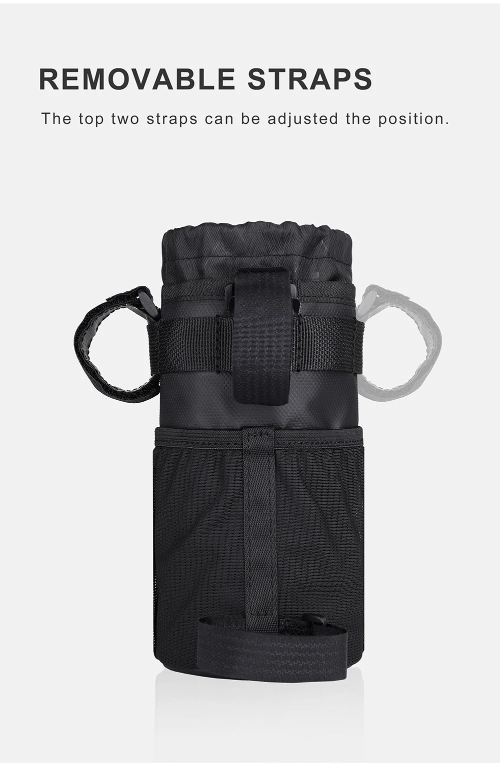 Rhinowalk Handlebar Bag Cycling Water Bottle Carrier Pouch MTB Bike Kettle Bag Riding Handlebar Bag Bicycle Accessories