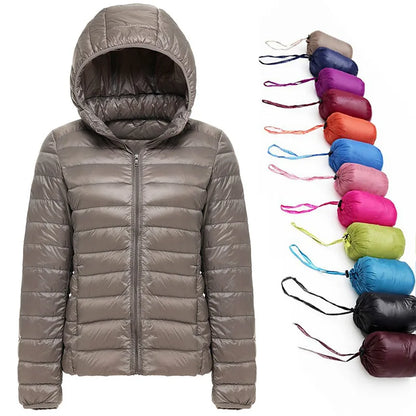 2025 New 90% White Duck Down Jacket Women Autumn Winter Warm Coat Lady Ultralight Duck Down Jacket Female Windproof Parka Tops