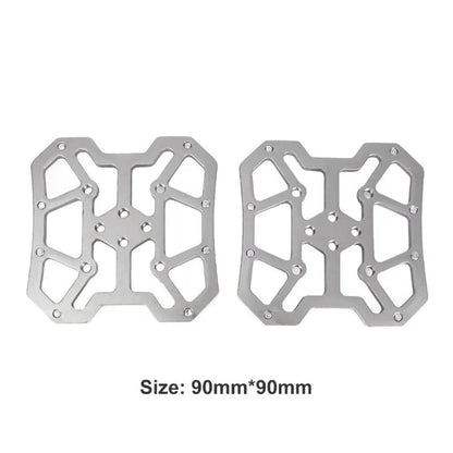 2PCS Aluminum Alloy Bike Clipless Pedals Universal Compatible Bicycle Clipless Pedal Platform Adapters for SPD KEO Road MTB Bike