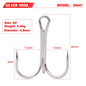 10pcs 35647 3/0#-14# High Carbon Steel Fishing Hook Barbed Treble Hooks Fishhooks Carp Fishing Tackle Round Bend For Bass