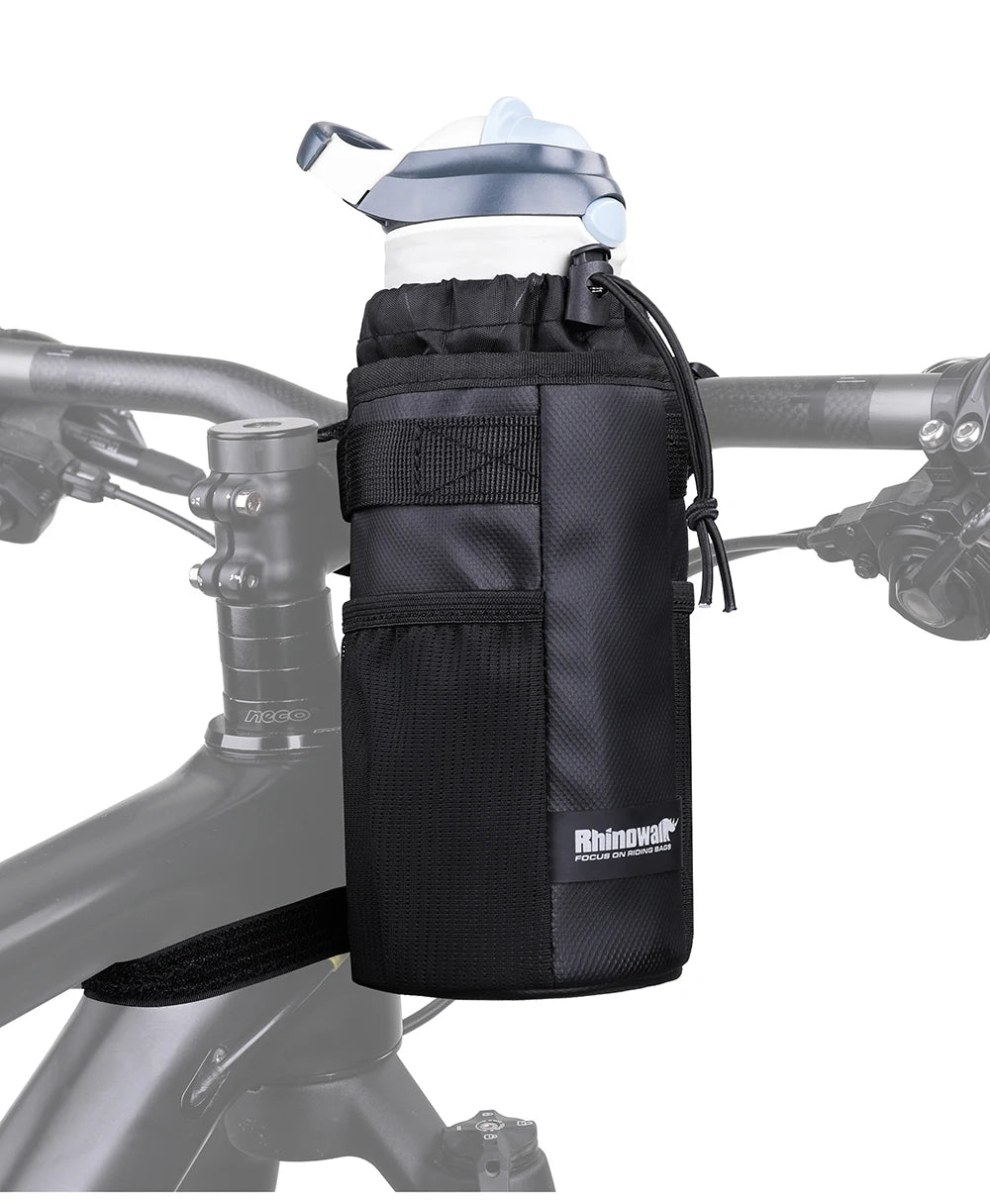 Rhinowalk Handlebar Bag Cycling Water Bottle Carrier Pouch MTB Bike Kettle Bag Riding Handlebar Bag Bicycle Accessories