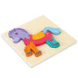 High Quality Baby 3D Wooden Puzzle Educational Toys Early Learning Cognition Kids Cartoon Grasp Intelligence Puzzle